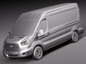 Transit Medium Passenger 2014 3D Model