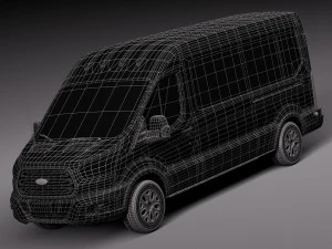 Transit Medium Passenger 2014 3D Model