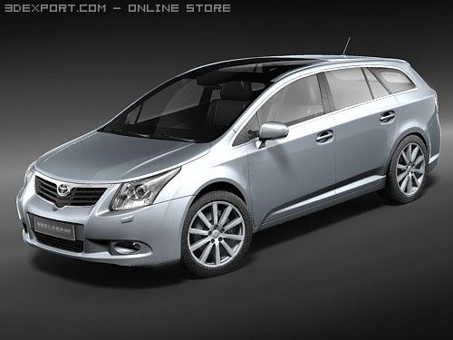 Toyota Avensis Tourer 2009 3Dモデル .c4d .max .obj .3ds .fbx .stl .blend 