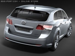 Toyota Avensis Tourer 2009 3Dモデル