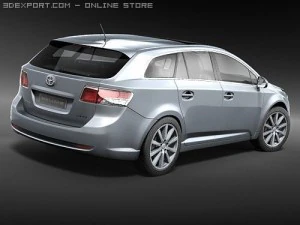 Toyota Avensis Tourer 2009 3D Model