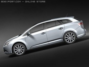 Toyota Avensis Tourer 2009 3Dモデル