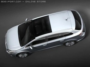 Toyota Avensis Tourer 2009 3D Model