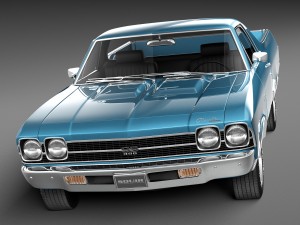 Chevrolet El Camino SS 1969 3D Model