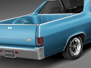 Chevrolet El Camino SS 1969 3D Model