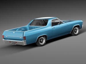 Chevrolet El Camino SS 1969 3D Model