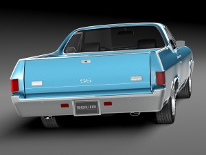 Chevrolet El Camino SS 1969 3D Model