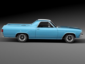 Chevrolet El Camino SS 1969 3D Model