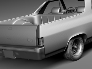 Chevrolet El Camino SS 1969 3D Model