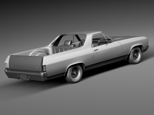 Chevrolet El Camino SS 1969 3D Model