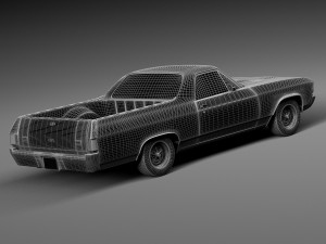 Chevrolet El Camino SS 1969 3D Model