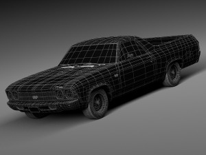 Chevrolet El Camino SS 1969 3D Model