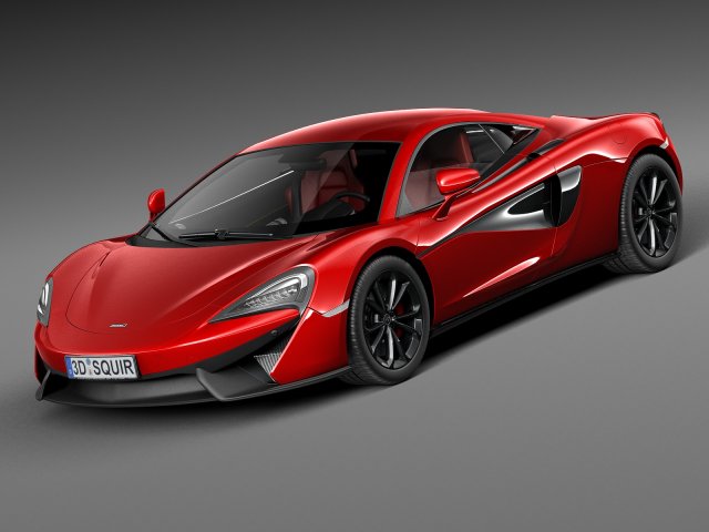 Mclaren 540C Coupe 2016 Modelo 3D .c4d .max .obj .3ds .fbx .stl .blend 