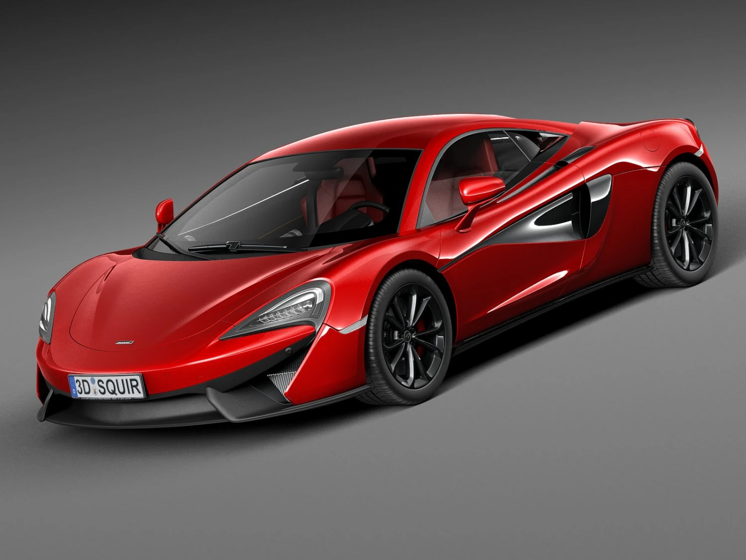 Mclaren 540C Coupe 2016 3D Model .c4d .max .obj .3ds .fbx .stl .blend 