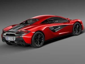 Mclaren 540C Coupe 2016 3D Model