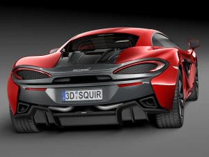 Mclaren 540C Coupe 2016 3D Model