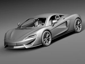 Mclaren 540C Coupe 2016 3D Model