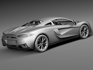 Mclaren 540C Coupe 2016 Modelo 3D