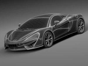 Mclaren 540C Coupe 2016 3D Model