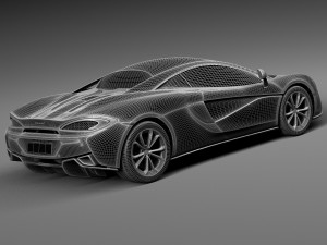 Mclaren 540C Coupe 2016 Modelo 3D