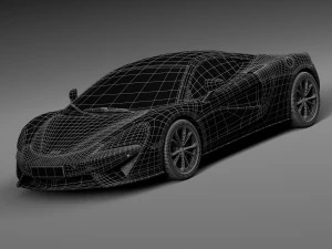 Mclaren 540C Coupe 2016 3D Model