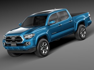 Toyota Tacoma Double Cab 2016 3Dモデル