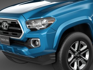 Toyota Tacoma Double Cab 2016 3D Model