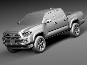 Toyota Tacoma Double Cab 2016 3D Model