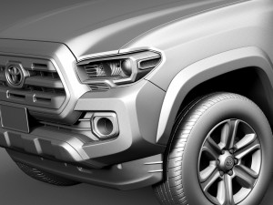 Toyota Tacoma Double Cab 2016 3D Model