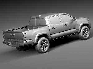 Toyota Tacoma Double Cab 2016 3D Model