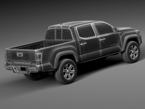 Toyota Tacoma Double Cab 2016 3D Model