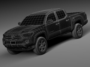 Toyota Tacoma Double Cab 2016 3D Model