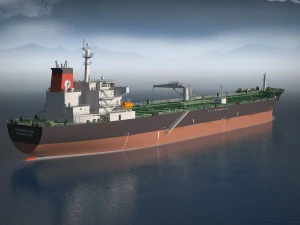 Oil Tanker Ship Evergreen State 3D Model