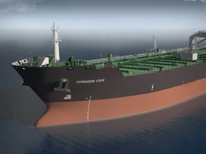 Oil Tanker Ship Evergreen State 3D Model