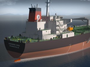 Oil Tanker Ship Evergreen State Modèle 3D