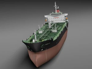 Oil Tanker Ship Evergreen State 3D Model