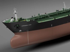 Oil Tanker Ship Evergreen State 3D Model