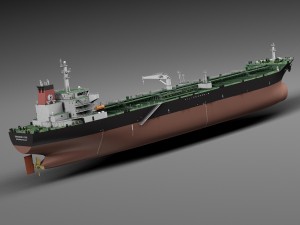 Oil Tanker Ship Evergreen State Modèle 3D