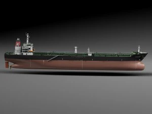 Oil Tanker Ship Evergreen State 3D Model