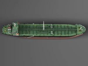 Oil Tanker Ship Evergreen State 3D Model