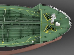 Oil Tanker Ship Evergreen State 3D Model