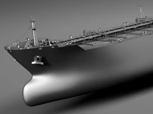 Oil Tanker Ship Evergreen State 3D Model