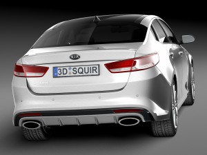 Kia Optima 2016 3D 模型