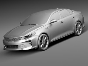 Kia Optima 2016 3D 模型
