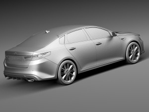 Kia Optima 2016 3D 模型