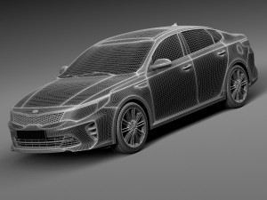 Kia Optima 2016 3D 模型