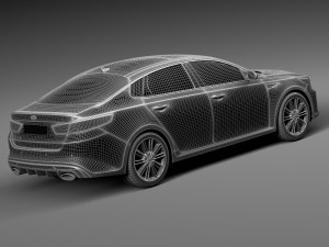 Kia Optima 2016 3D 模型