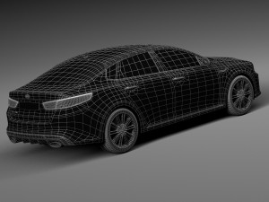 Kia Optima 2016 3D 模型