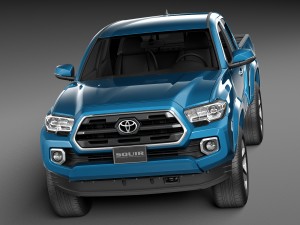 Toyota Tacoma Short Cab 2016 Modelo 3D