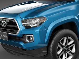 Toyota Tacoma Short Cab 2016 Modelo 3D